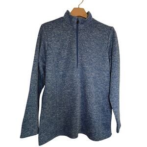 Bit & Bridle Size XL Blue Athleisure 1/4 Zip Outdoor Riding Warm Pullover Jacket